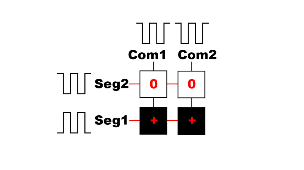 4-segment lcd problem with extra segment displayed