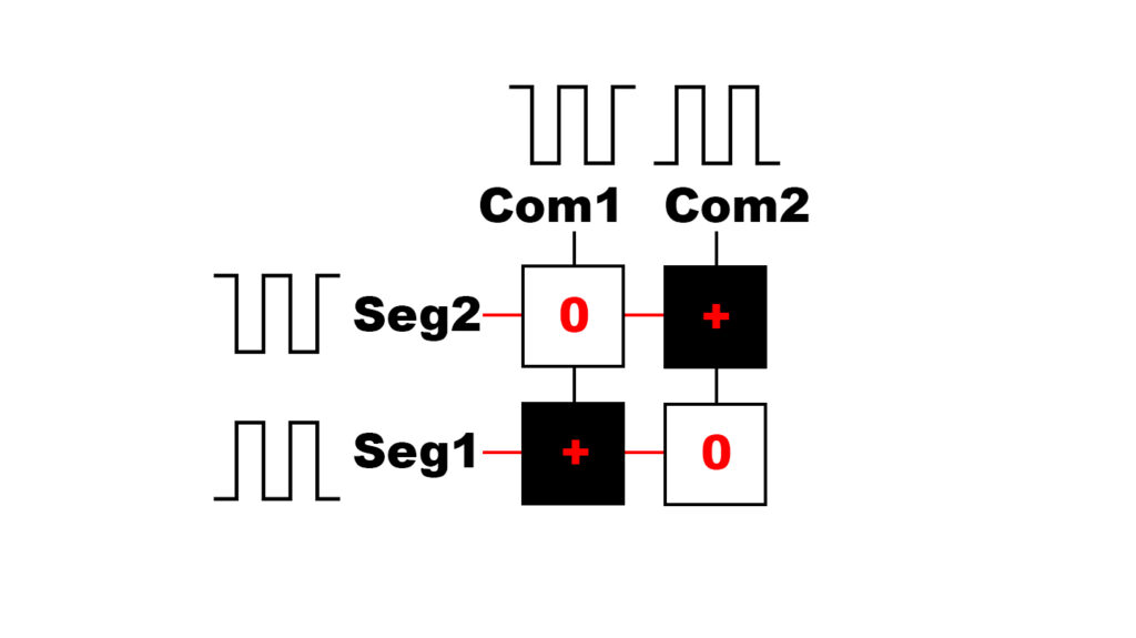 4-segment lcd problem with extra segment displayed