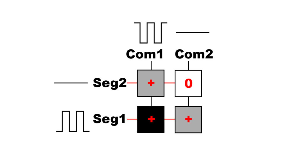 4-segment lcd problem solved by 1/2 bias